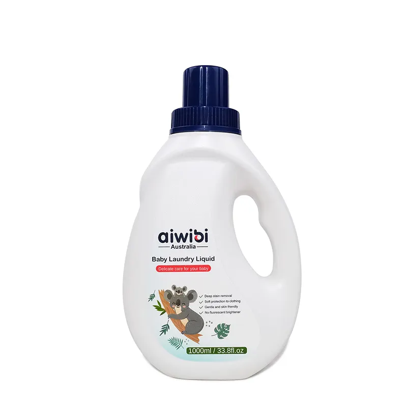Aiwibi deep mild Washing liquid 1 liter baby clothes Liquid Laundry detergent Without Fluorescent Brightener and Bleach