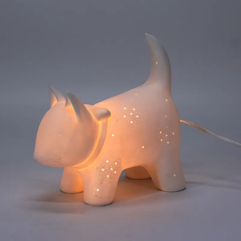 3D Cute Night Light Led Hollow Out Animal Craft Palm Civet Shape Kids Modern Nightstand Lamp Children Table Lamp
