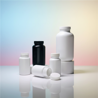Flacon pharmaceutique opaque blanc en polyéthylène haute densité de 150 cc avec bouchon à vis anti-fuite