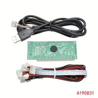 Circuit imprimé de joystick d'arcade USB Encodeur USB d'arcade à délai zéro Kit de carte PC à joystick pour équipement de jeu à modes analogiques numériques