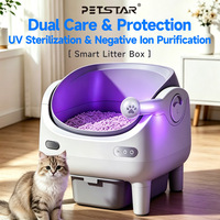 Intelligente Automatische Katzentoilette Selbstreinigende Katzentoilette App-Wifi-Steuerung Geruchsneutralisierend Geruchsfreie Katzentoilette für Kätzchen Innenbereich