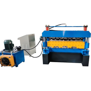 Nhôm và mạ kẽm cuộn dây kim loại hai tầng lớp hình thang tôn mái tôn cuộn hình thành máy - Product Image 2