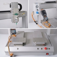 Distributeur de colle électrique automatique de bureau avec table de travail multi-axes pour papier/plastique/bois/cartons, robot de distribution de colle époxy