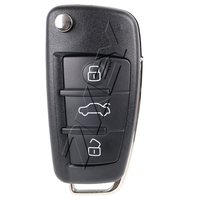 Carcasa de Llave con Control Remoto para Audi A1 A3 TT S1 S3 Q3 TTS 2005+, Incluye Llave de Repuesto