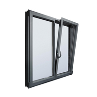 Ventanas y Puertas Abatibles de PVC Estilo Europeo con Doble Acristalamiento