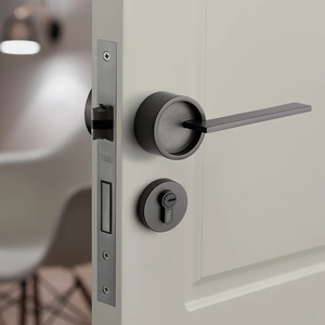 Modern American Style Apartment Hotel <b>Door</b> <b>Lock</b> Set <b>Bedroom</b> <b>Door</b> Handle <b>Lock</b> Interior Anti-theft Security Easy Installation - Product Image 4