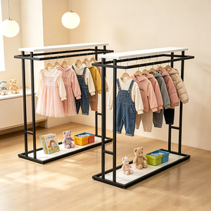 Espositore per Abbigliamento dal Design Elegante in <span class=keywords><strong>Oro</strong></span>, Arredamento Raffinato per Negozi di Moda - Product Image 3