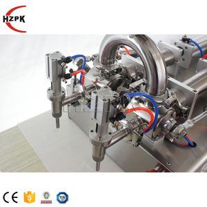 Machine de remplissage HZPK à 2 têtes pour pâtes, jus, eau, huile, lait en bouteilles plastiques et bocaux en verre - Product Image 4