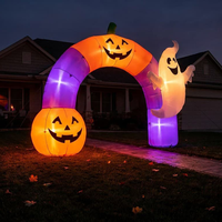 Décoration de fête gonflable de forme citrouille, nouveau design, citrouille gonflable de dessin animé pour les activités d'Halloween