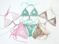 Strass Bikini Femmes Sexy Cristal Diamant Micro Maillots De Bain String Brésilien Biquini D'été Beachwear