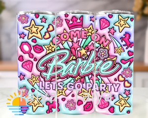 แก้วน้ำเก็บความเย็นลายการ์ตูนเจ้าหญิงบาร์บี้ 3 มิติ รุ่นใหม่ล่าสุด ปี 2023 ขนาด 20 ออนซ์ พร้อมหลอดดูด แก้วน้ำสองชั้นแบบพกพาสำหรับเดินทาง แก้วกาแฟ - Product Image 6