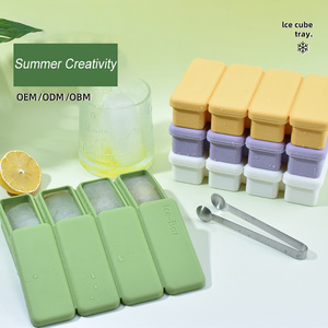 Bac à glaçons en silicone 3D grand format, sans BPA, le plus vendu, écologique, réutilisable, avec couvercle flexible, durable, pour crème glacée - Product Image 6