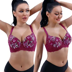 women Bras for Big Breasted Women Fat Full Coverage Thin Wire Free Back  Closure Underwear Gathered High Quality Bra - AliExpress