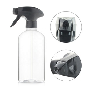 PET plastic clear 500ml air freshener cleaning trigger mist spray bottle for custom logo