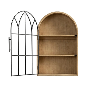 خزانة حائط مقوسة من الخشب مع باب - Product Image 6