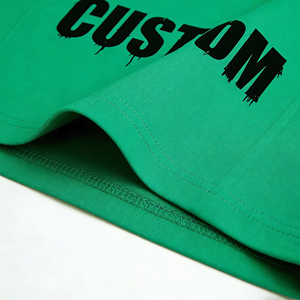 T-Shirt Oversize da Uomo in Cotone 300 Gsm, Alta Qualità, Lavaggio Acido, Collo a Costine, <span class=keywords><strong>Stampa</strong></span> Personalizzata - Product Image 4