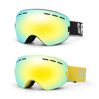 Masque de ski/snowboard anti-buée à trois couches avec revêtement miroir en mousse, protection UV400 et ventilation, prêt à être expédié