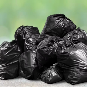 Sacs poubelle noirs très résistants, grande capacité, étanches, résistants aux déchirures, résistance industrielle, sécurité pour usage commercial, sacs en plastique - Product Image 5