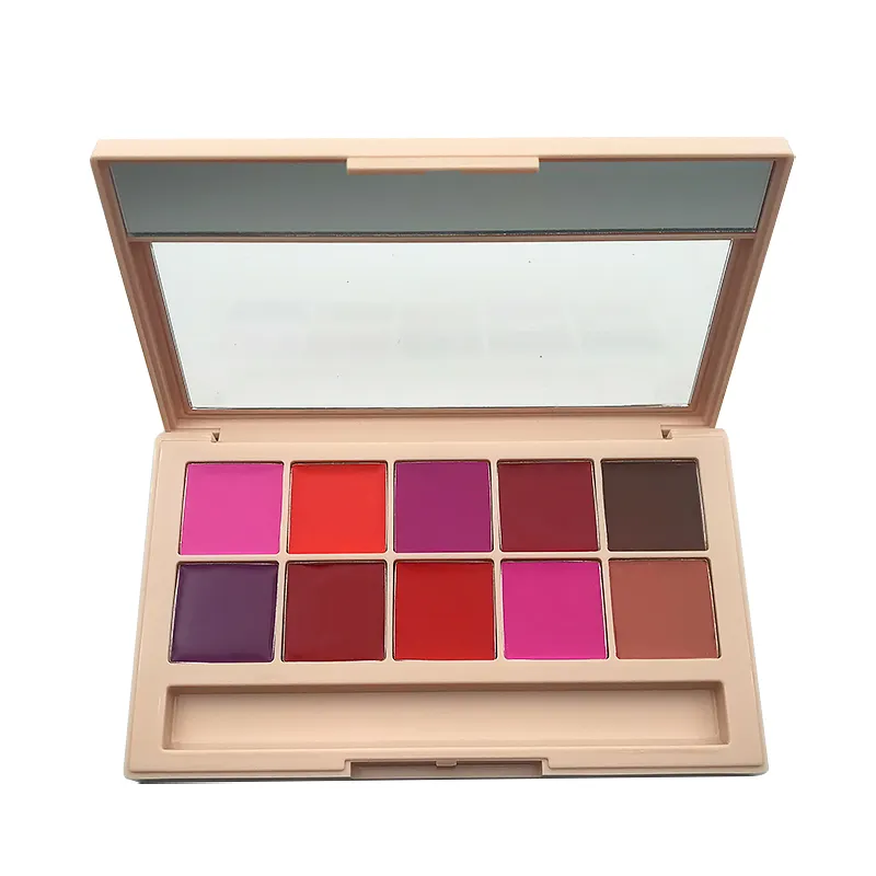 High quality news makeup lipstick palette matte color with private label