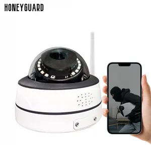 4MP摄像机家庭圆顶安全保护双向音频Ip65智能家庭摄像机监控