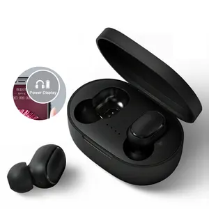 A6S Earbud TWS Nirkabel Bluetooth, Earphone Headset Peredam Kebisingan, Earbud untuk Semua Ponsel Pintar