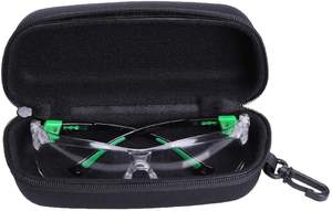 カスタムジッパー収納安全メガネバッグケースポーチ目の保護ボックス、仕事やスポーツ用の便利なベルトクリップ付き - Product Image 2