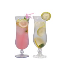 Gobelet personnalisé en acrylique transparent de 15 oz pour jus et boissons, tasse en plastique incurvée pour thé au lait, gobelet en forme de gourde