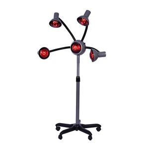 2024 venta al por mayor buen precio equipo de peluquería calentador de pelo infrarrojo 5 cabezas lámpara de calefacción infrarroja secador para secado de cabello - Product Image 5