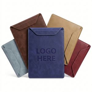 Porte-documents de luxe A4 en cuir PU avec pochette magnétique pour téléphone et porte-stylo, organiseur de documents minimaliste pour réunions de bureau - Product Image 1