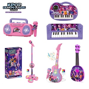 <span class=keywords><strong>Giocattolo</strong></span> Educativo KPOP per Bambini con Microfono, Pianoforte e Chitarra, con Musica e Luci Fantastiche, in Materiale ABS, Strumento per Karaoke e Canto - Product Image 1