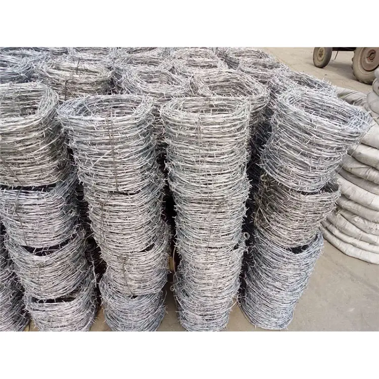 Wholesale Galvanized Barbed Wire Price Per Roll Barbed Wire Fence Design