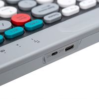 2.4G BT Kablosuz Mini Klavye Mouse Combo Çeşitlilik Teknolojisi Tablet/Telefon/Bilgisayar için-Şık Tuş Takımı Tasarımı 800/1200/1600 DPI