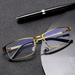 Lunettes de lecture Anti-lumière bleue 1 paire, verres en résine haute définition pour hommes et femmes âgées, avec blocs de lumière bleue