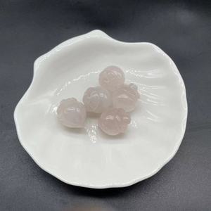 Pierres de guérison en cristal de 20 mm, cadeaux, petite taille, forme mignonne, plusieurs matériaux disponibles, cristal fraise - Product Image 5