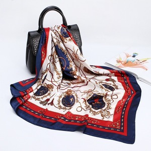 Mode Satin Soie Cheveux Écharpe Femmes Carré Écharpe Cou Cravate Foulard Cheval Soyeux Écharpe Hijab 90X90 cm Soutien Motif Personnalisé - Product Image 6