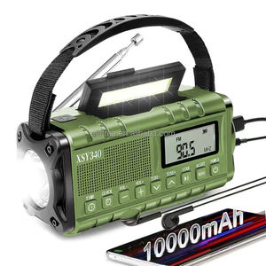 Dab + Dab 100000 <span class=keywords><strong>Ah</strong></span> Batterie Powerbank Radio Solaire Manivelle d'Urgence Scanners Longue Distance Survivor Emergency Had Crank - Product Image 1