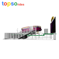 Équipement d'amusement mobile de type remorque Disco Tagada pour enfants et adultes