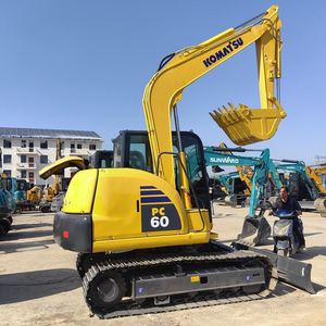 90% New Fuel-efficient Durable Agricultural Household 6.3 Tons Komatsu PC60 <b>Used</b> Crawler Hydraulic Engine Gearbox Gear Pump - Product Image 1