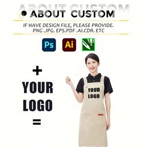 Delantal de Camarero Personalizado en Oferta, Delantal de Lona Impermeable para Restaurante, Cocina, Ropa de Trabajo Unisex con Logotipo Personalizado - Product Image 2