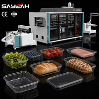 Machine de thermoformage de barquettes en plastique pour l'emballage de produits alimentaires frais PP PET PS PLA PVC
