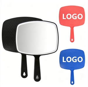 <span class=keywords><strong>Miroir</strong></span> de maquillage portable extra large pour barbier, grand angle, antidérapant, texturé, pour salon de coiffure professionnel, logo personnalisé - Product Image 1