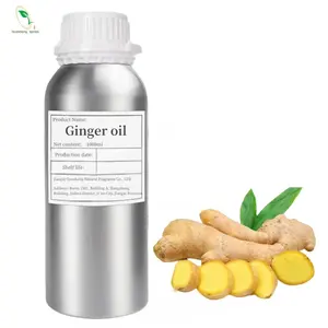 Venta al por mayor 100% aceite esencial de jengibre orgánico natural crecimiento del cabello y aceite para perder peso
