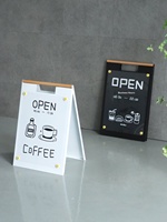 Panneaux publicitaires et de guidage pliables sur pied de style coréen personnalisés pour usage commercial extérieur dans les cafés et les gîtes
