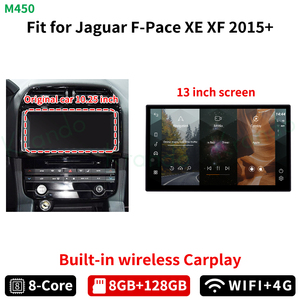 13,3 ''coche navegación GPS <span class=keywords><strong>Android</strong></span> para Jaguar f-pace XE XF 2016-2020 <span class=keywords><strong>Android</strong></span> coche Radio Multimedia unidad principal DVD inalámbrico CarPlay - Product Image 3