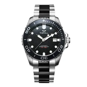 Wholesale Custom Brand Logo Luxury Waterproof Luminous Stainless Steel Automatic Mechanical Diver Diving Dive Watches For Men