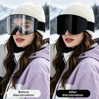 Masque de ski photochromique UV400, lunettes de sport polarisées anti-buée pour snowboard et ski, vente en gros personnalisée