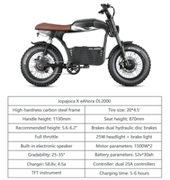 Sepeda Gunung Listrik Romeo DL2000 20 Inci Rangka Baja Karbon Keras 52V 30AH Baterai Lithium Brushless
