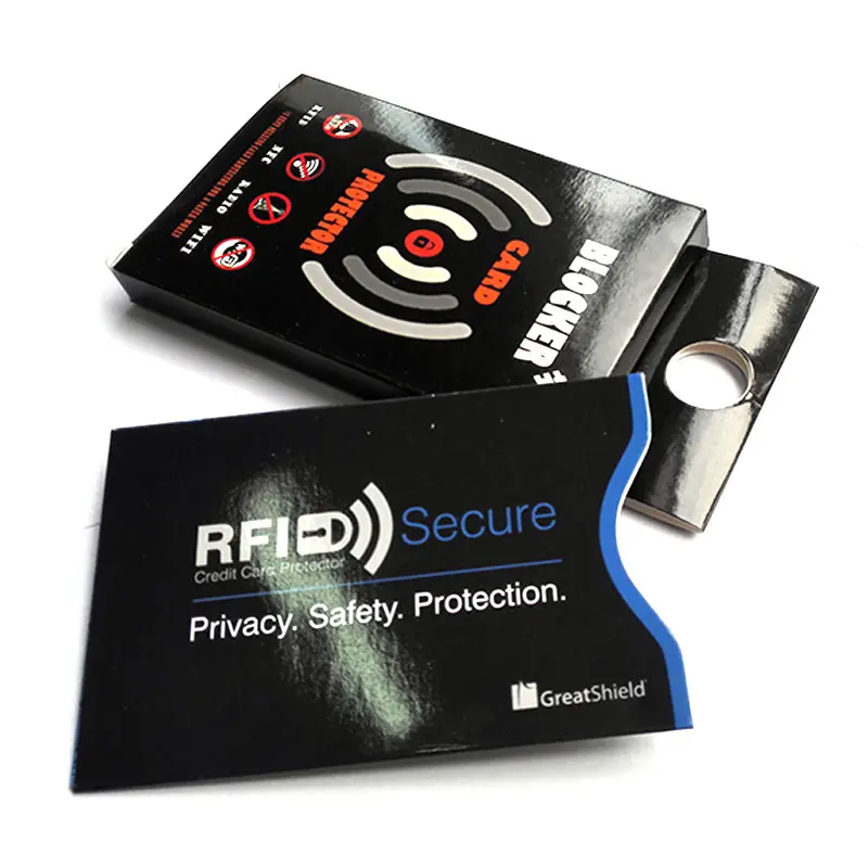 Aluminium Anti RFID Titulaire de la Carte De Crédit Bloqueur Manchon de Protection