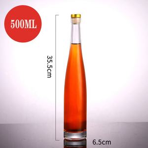 Empty <strong>175ml</strong> 375ml 500ml Spirit <strong>Liquor</strong> Vodka Whisky Wine Glass <strong>Bottles</strong> with Cork - Product Image 4