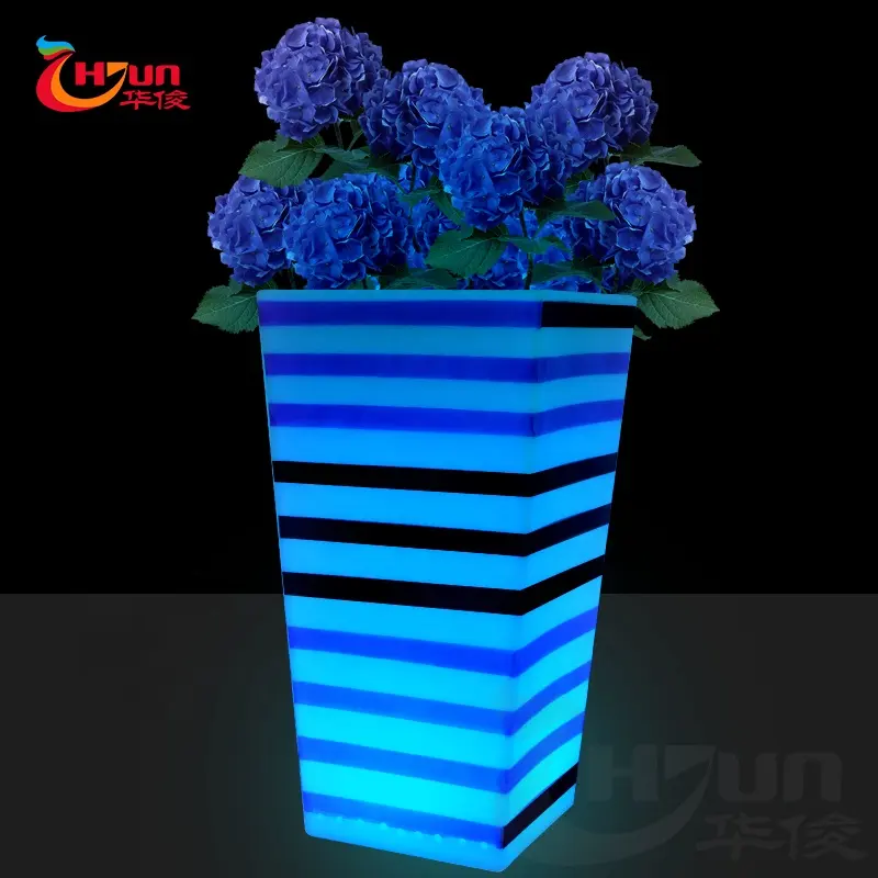 Thay Đổi Màu Sắc Led Chậu Hoa/Màu Sắc Sáng Cooler Pot/Pot Với Đèn Led Ngoài Trời Planter